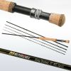 Outdoor Adventurers Fly Fishing Combo 2.43m High Carbon 4-Section Telescopic Rod Double Rod Fly Line Bait Rod Set