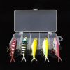 5Pcs Slow Mixed Minnow Fishing Lure Set Artificial Hard Bait Carp Mini Fishing Lures Fishing Bait