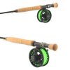 Outdoor Adventurers Fly Fishing Combo 2.43m High Carbon 4-Section Telescopic Rod Double Rod Fly Line Bait Rod Set