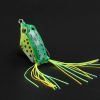 5PCS Frog Lure Soft Tube Bait Plastic Fishing Lure with Fishing Hooks Topwater Ray Frog Artificial Fishing Tackle