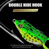 5pcs Frog Fishing Lures 13g/6cm Soft Bait Frog Artificial Baits Fishing Tackle with Double Fishing Hooks for Freshwater Saltwater Fishing