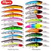 20PCS Fishing Lure Set 9-10cm Artificial Carp Fishing Lures Kit