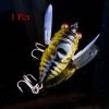 1pcs Cicada Minnow Fishing Lure Hard Tackle Bait Fishing Hook Bass Crankbaits Hook