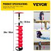 VEVOR Ice Drill Auger, 8" Diameter Nylon Ice Auger, 39" Length Ice Auger Bit,Auger Drill with 11.8" Extension Rod,Auger Bit w/Drill Adapter,Top Plate