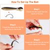 10Pcs Soft Fishing Lures Realistic Bass Loach Swimming Lure