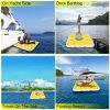 VEVOR Inflatable Dock Platform 7'x7'x6' Inflatable Dock, 10- to 12-Person Inflatable Floating Dock, Floating Platform with Electric Air Pump & Hand Pu