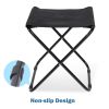 YSSOA Folding Camping Stool, Portable Collapsible Camp Stool, Folding Foot Rest for Lightweight Compact Chair, Foldable Footstool Ottoman for Outdoor