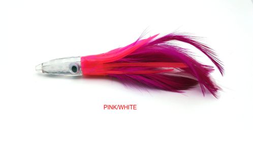 Acrylic Sea Fishing Octopus Headband Feathered Dress Lure (Color: Pink)